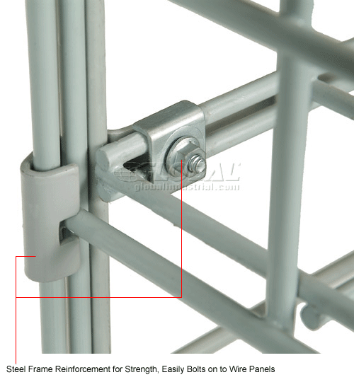 Lockers Ventilated Wire Mesh Security Cage Ventilated Locker 72 x 36 x 72 184105