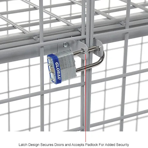 Global Industrial™ 1-Tier 2 Door Wire Mesh Security Locker