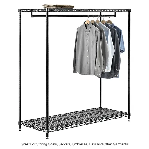 Free Standing Clothes Rack - 2 Shelf - 48
