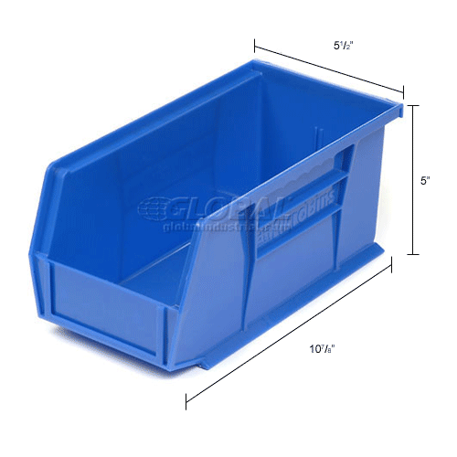 Akro-Mils 30230 Blue Bins Case of 36 for Two-In-One Plastic Stock ...