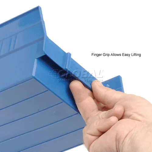 Global Industrial™ Plastic Nesting Storage Shelf Bin 6-5/8