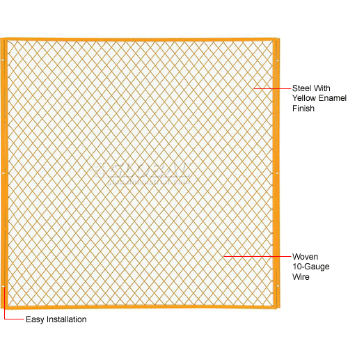 5' W Machinery Wire Fence Partition Panel