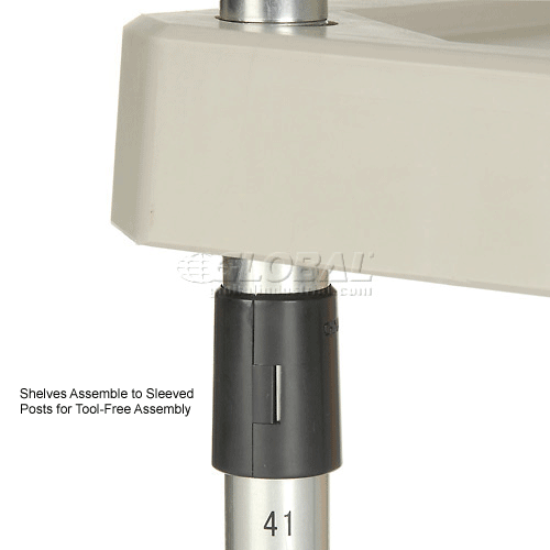 Shelving Plastic Shelving Nexel® Solid Plastic Shelving Unit