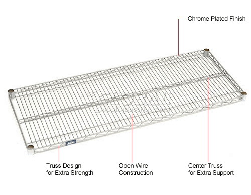 Wire Shelf Chrome 