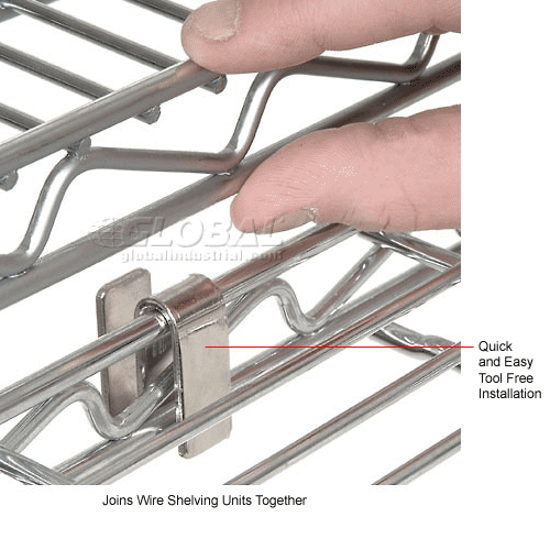 Wire Shelving Accessories & Components Nexel® AS Chrome SHooks