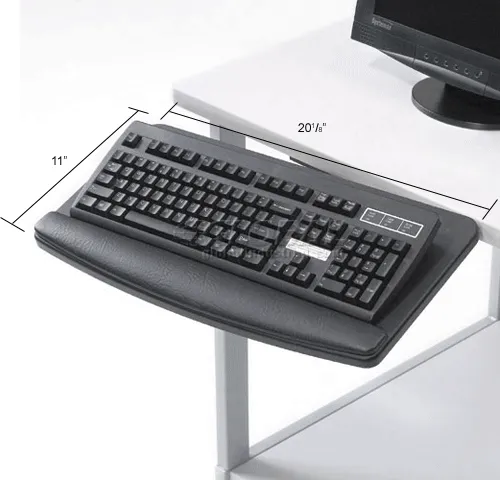 PREDUCTS Keyboard Tray 45cm Black 未使用 VIVO Large Height Adjustable Under Desk Keyboard Tray, C