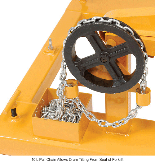 Global Industrial™ Forklift Tilting Drum Dumper 800 Lb. Capacity