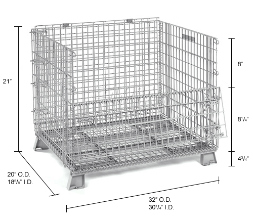Folding Wire Container