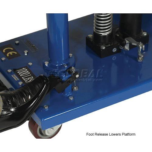 Global Industrial™ Work Positioning Post Lift Table Foot Control 1000