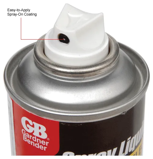 Gardner Bender LTS-400, Spray Liquid Electrical Tape, Black