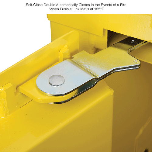 Global Industrial™ Flammable Self Close Double Door, 60 Gallon