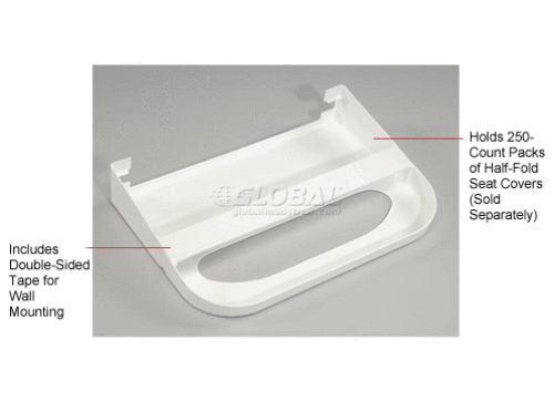 Boardwalk BWKKD100 Toilet Seat Cover Dispenser - Wall Mount, Commercial Restroom