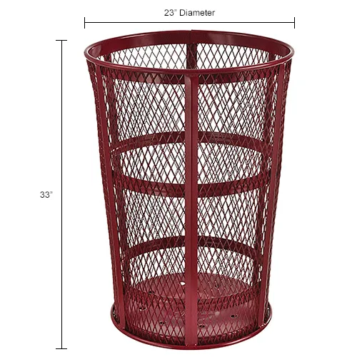 ごみ箱 HUMAN MADE STEEL TRASH CAN Global Industrial™ Outdoor Steel Mesh Corrosion Resistant Trash