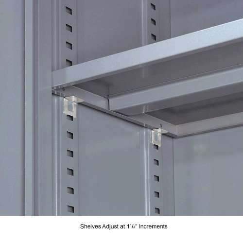 Storage Cabinet w/Recessed Handle, Gray