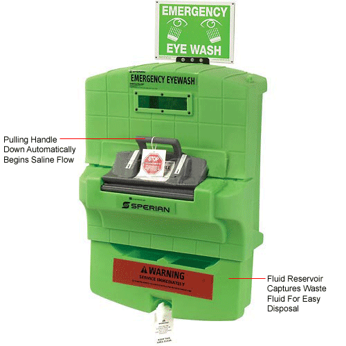 Pure Flow 1000® Emergency Eyewash Station, 7 Gallon Capacity