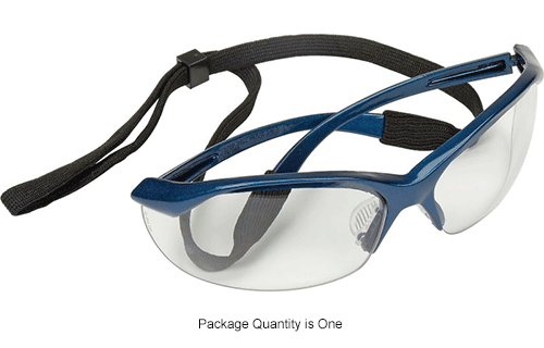 Vapor Safety Eyewear - Clear, Metallic Blue
