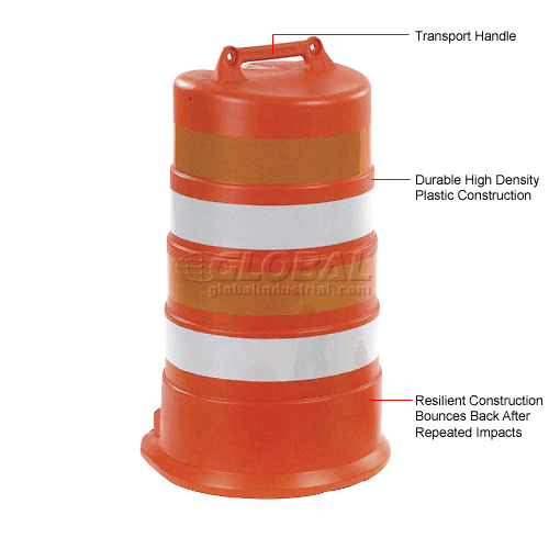 Plastic Safety Drum With Engineer Sheeting