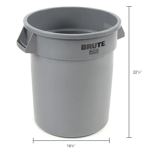 Rubbermaid Brute® 2620 Trash Container 20 Gallon - Gray