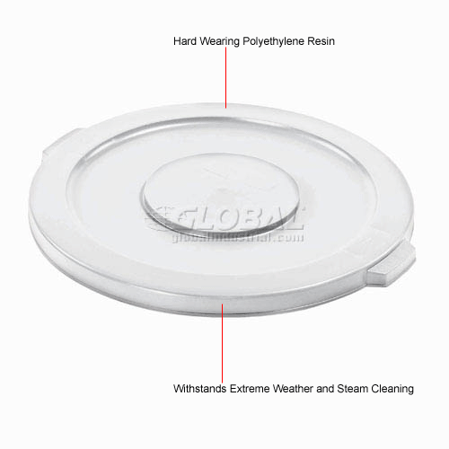 Flat Lid for Round Trash Container