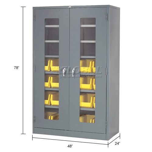 Locking Storage Cabinet Clear Door