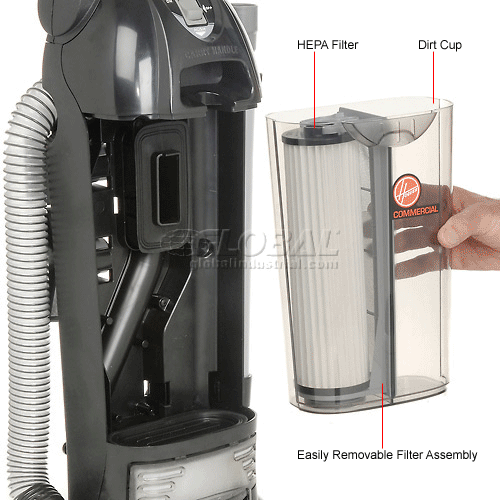 Hoover® Bagless Upright HEPA Vacuum, 15" Cleaning Width | 239425