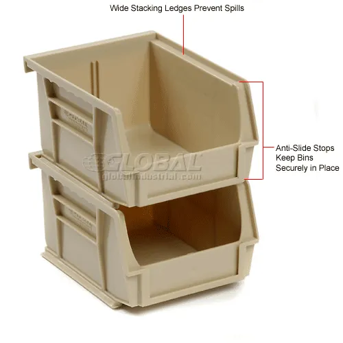 Global Industrial™ Plastic Hang & Stack Bin, 7-3/8