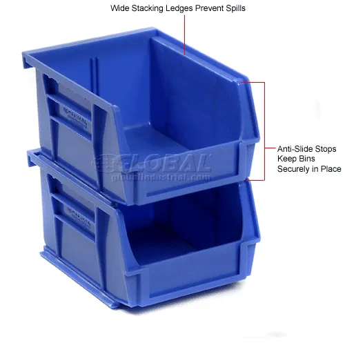 Global Industrial™ Plastic Hang & Stack Bin, 5-3/8