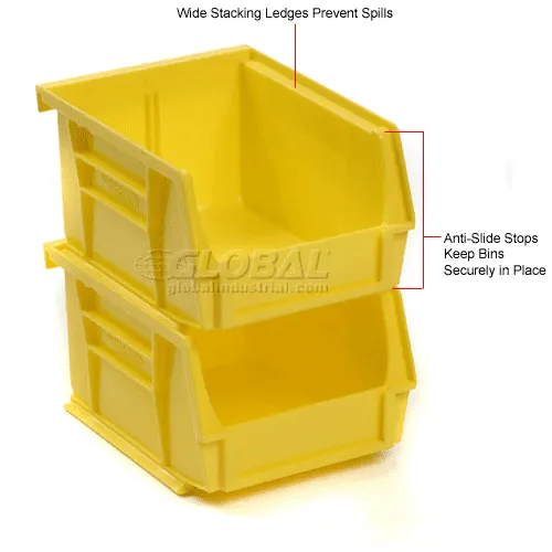 Global Industrial™ Plastic Hang & Stack Bin, 5-3/8