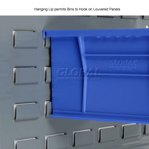 Global Industrial™ Plastic Stack & Hang Bin (24) 5-1/2"x10-7/8x5" & (24 ...