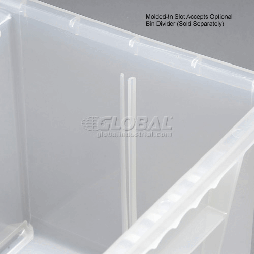 Global Industrial™ Plastic Stack & Hang Bin, 8-1/4