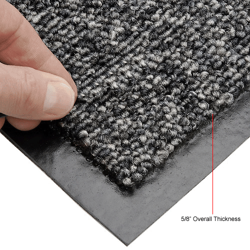 Crown® StatZap® AntiStatic Carpet Mat 5/16" Thick 4' x 60' Gray