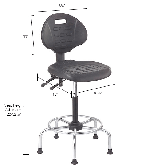 adjustable work stool