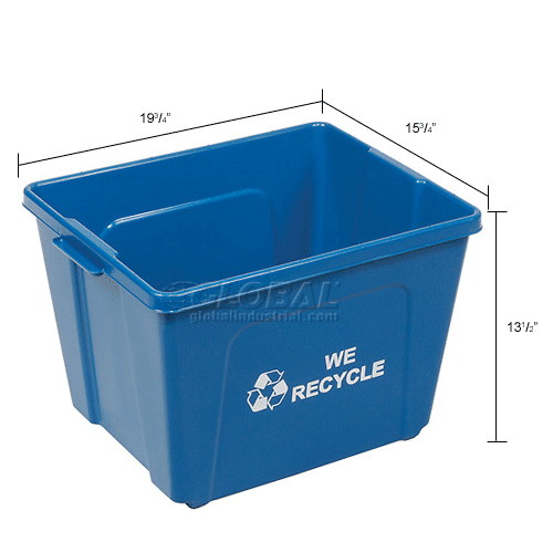 Blue Recycle Container