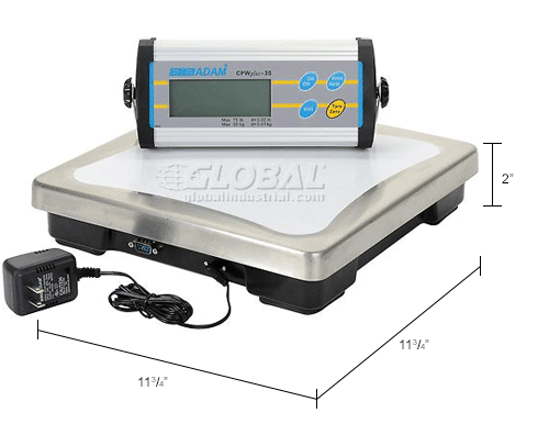 Adam® Bench Weighing Scale - 33 lb
																			