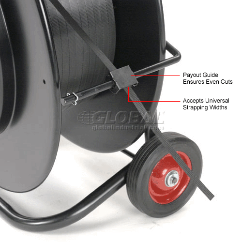 Global Industrial™ Polypropylene Strapping Kit 1/2"x9000' With Tensioner, Crimper, Seals & Cart