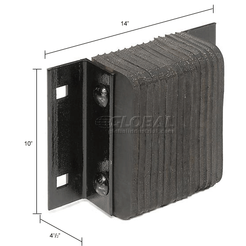 Durable Heavy Duty Dock Bumper B451012 12"W x 41/2"D x 10"H