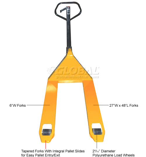 RolLift Standard Pallet Jack Truck RL552748 5500 Lb. Capacity 27 x 48