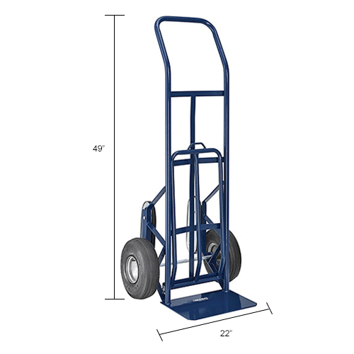 Global Industrial™ Steel Hand Truck With Curved Handle & Stair Climbers