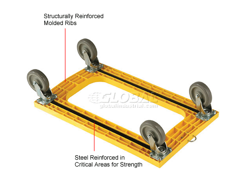 Plastic Dolly with Flush Deck