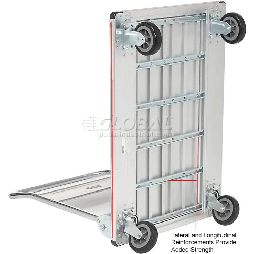 Global Industrial™ Folding Aluminum Platform Truck 36 x 24 600 Lb