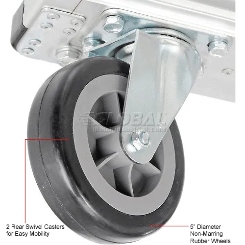 Global Industrial™ Folding Aluminum Platform Truck 36 x 24 600 Lb