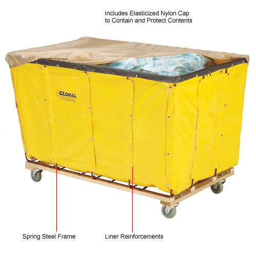 Global Industrial™ Best Value 16 Bushel Yellow Vinyl Basket Bulk Truck