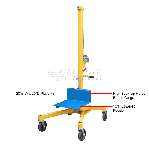 Portable Worksite Crane LIFTER2 500 Lb. Capacity