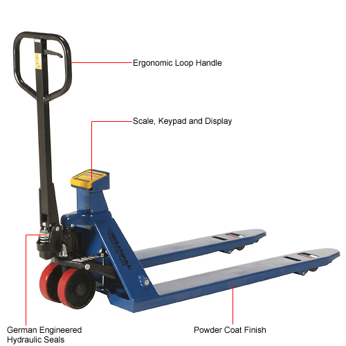 Global Industrial™ Pallet Jack Scale Truck, 27