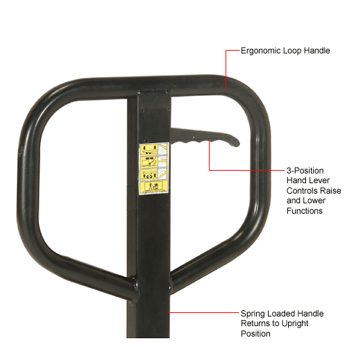 Global Industrial™ Pallet Jack Scale Truck, 27"W x 48"L Forks, 5500 Lb