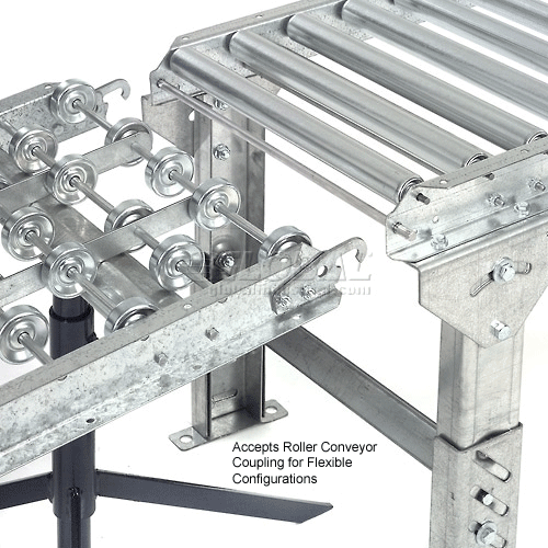 Omni Metalcraft Steel Skate Wheel Conveyor Straight Section WSHS32416