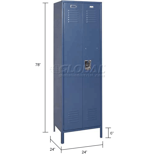 Penco Single Tier Lockers Lake Blue