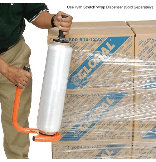 PSBM Cast Mini Hand Stretch Wrap 3 X 1500' 18 Rolls 80 Gauge Clear Plastic Cling Hand Shrink Film For Pallet Moving Pcsing
