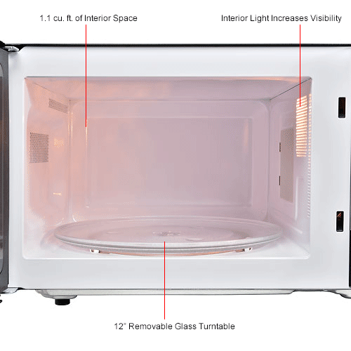 Nexel® Countertop Microwave Oven With KeyPad Control, 1000 Watts, 1.1