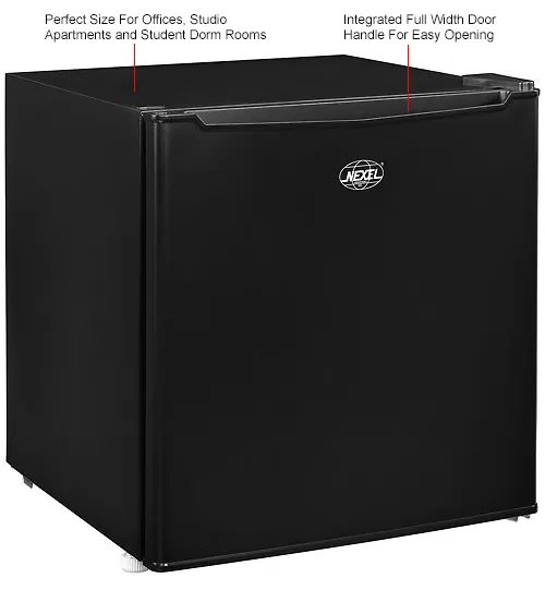 Nexel® Mini Refrigerator/Freezer, Black, 1.7 Cu. Ft.